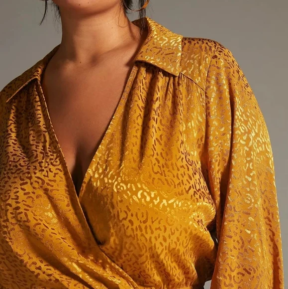 Anthropologie Jacquard Long-Sleeve Mini Dress Size Small - Picture 2 of 16